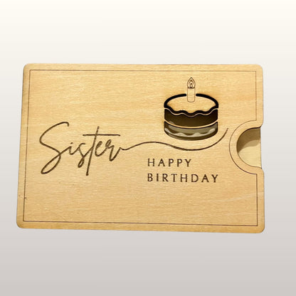 Gutschein-Pocket aus robuster Spannplatte