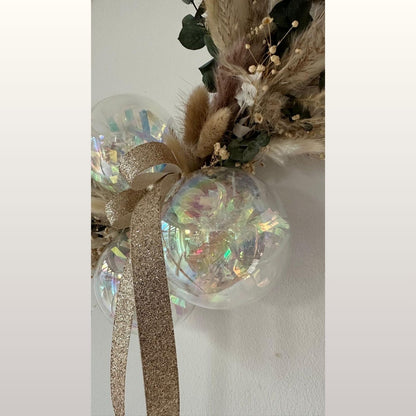 Wanddekoration. Ring mit Trockengräser 50 cm