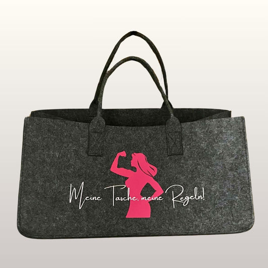 Filztasche "Meine Tasche meine Regeln"