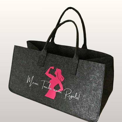 Filztasche "Meine Tasche meine Regeln"