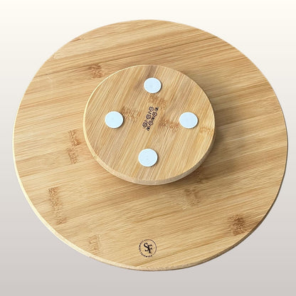 Servierplatte aus Bambus mit personalisierten Spruch