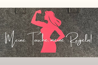 Filztasche "Meine Tasche meine Regeln"