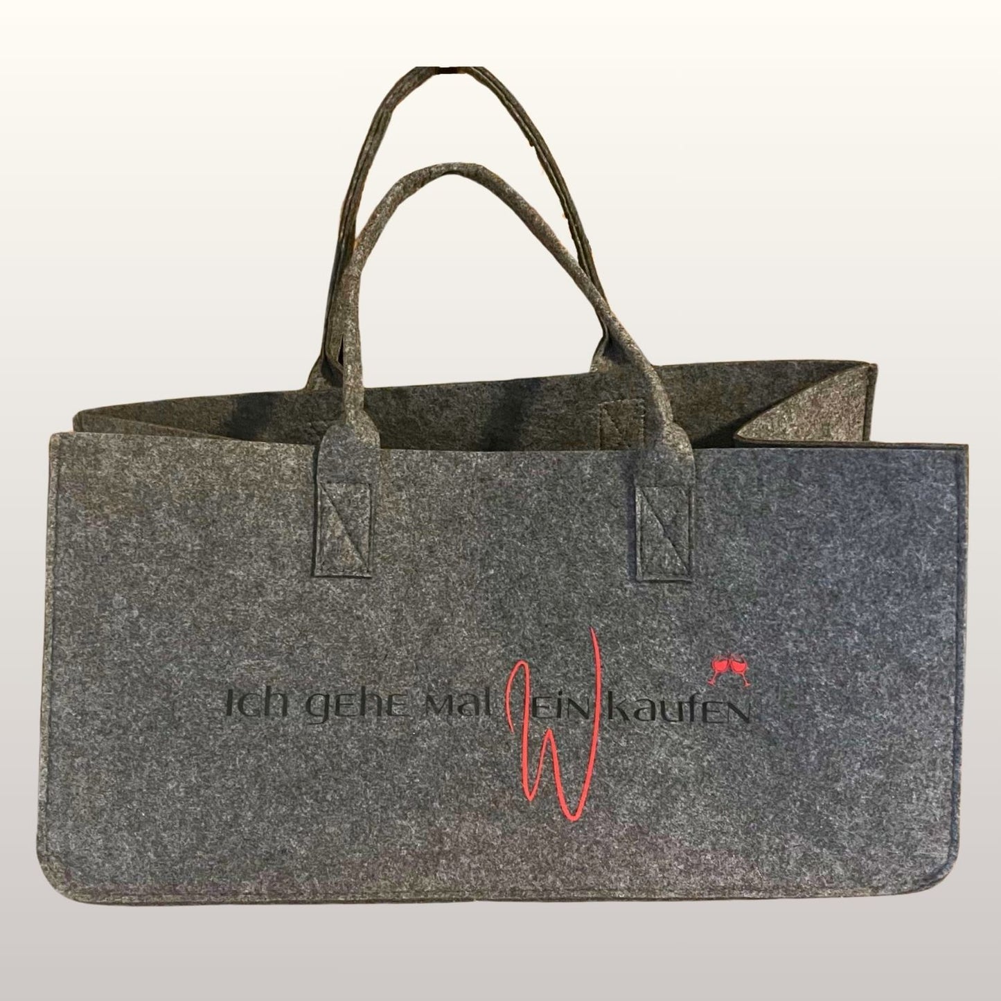Filztasche "Ich bin mal Wein kaufen"