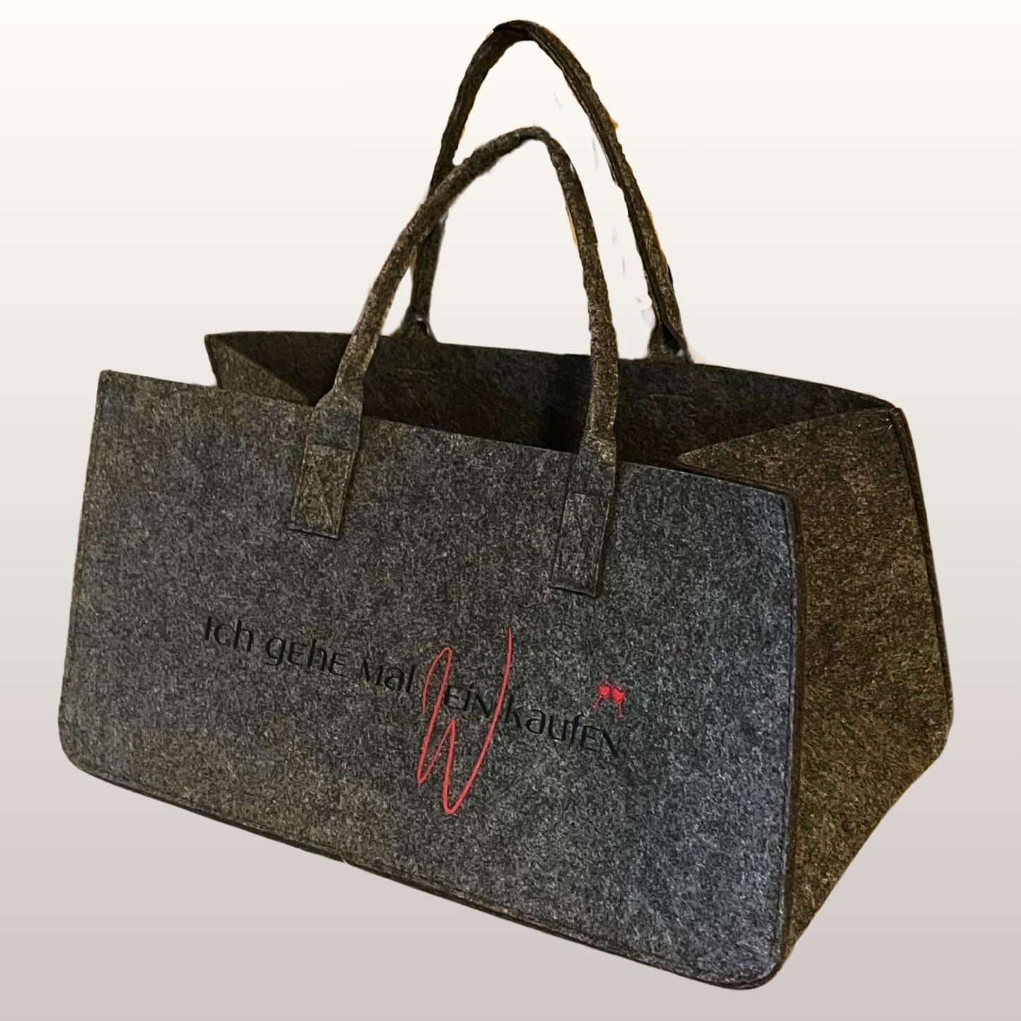 Filztasche "Ich bin mal Wein kaufen"