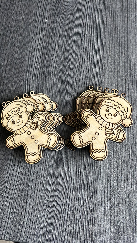 Lebkuchenmann Ornament personalisiert