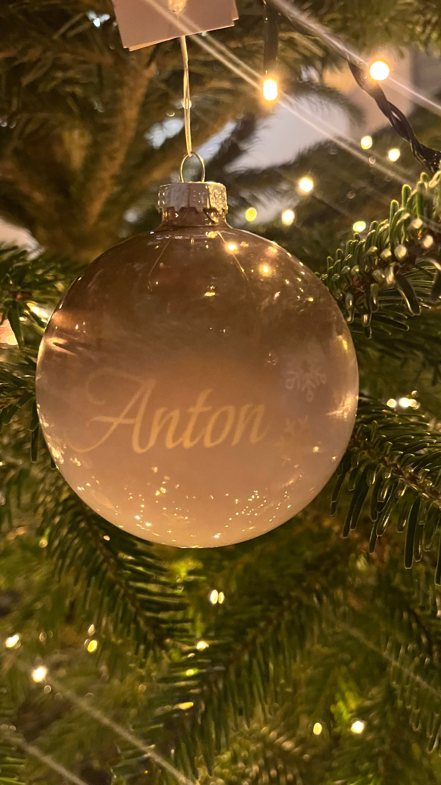 Personalisierte Weihnachtskugel