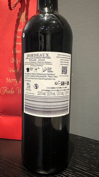 Weinflasche mit Sprüchen