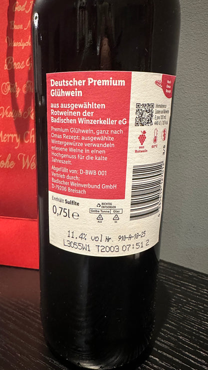 Glühweinflaschen mit Spüchen