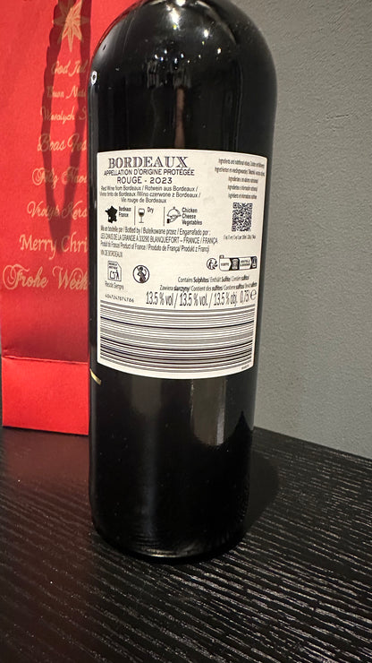 Weinflasche mit Sprüchen